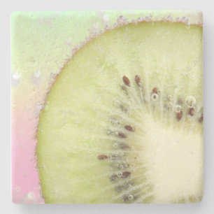 Porta-copo De Pedra Kiwi splash