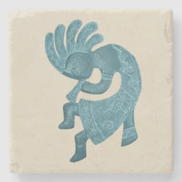 Porta-copo De Pedra Kokopelli, Turquesa, Sudoeste