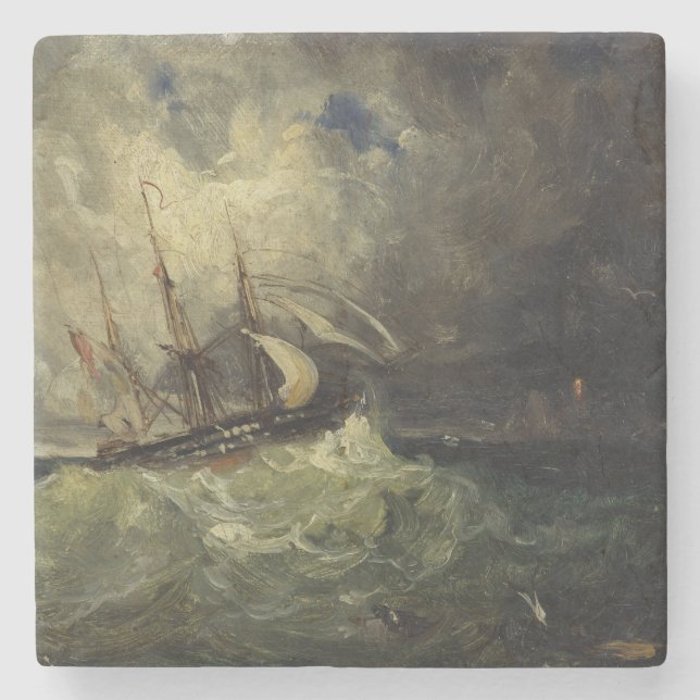 Porta-copo De Pedra La Tempête - Félix Ziem (Frente)