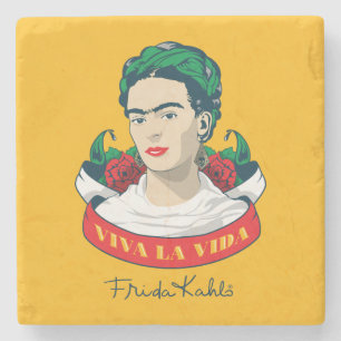 Porta-copo De Pedra La Vida de Frida Kahlo   Viva