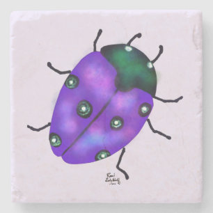 PORTA-COPO DE PEDRA LADYBUG ART