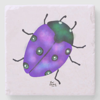 PORTA-COPO DE PEDRA LADYBUG ART
