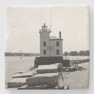 Porta-copo De Pedra Lago Erie Lighthouse