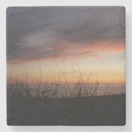 Porta-copo De Pedra Lago Michigan Sunset