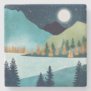 Porta-copo De Pedra Lago Moonrise