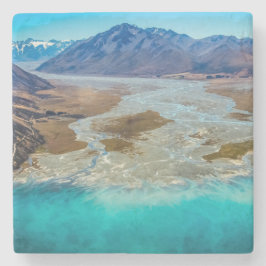 Porta-copo De Pedra Lago Tekapo e Alpes do Sul, Nova Zelândia