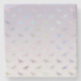 Porta-copo De Pedra Lavanda Ombre Dragonflies