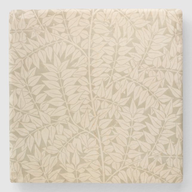 Porta-copo De Pedra Leaf e Branch Pattern (por William Morris) (Frente)