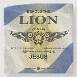 Porta-copo De Pedra Leão de Judah