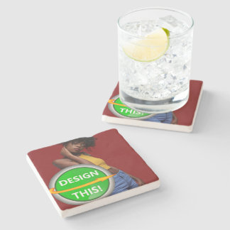 Porta-copo De Pedra LEGAL! Portas copos Limestone - Personalizadas