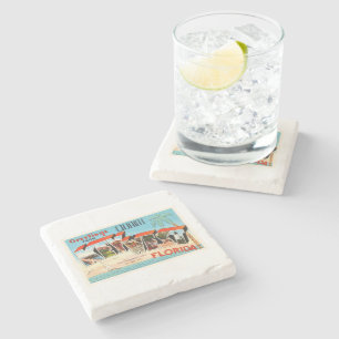 Porta-copo De Pedra Lembrança velha das viagens vintage de Key West