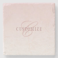 Letra Elegante e Monograma | Rosa Ombre