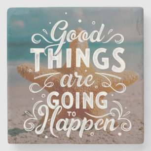 Porta-copo De Pedra Letra Inspiracional