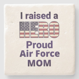 Porta-copo De Pedra LEVANTEI UMA FORÇA AÉREA HERÓGICA MOM USA Flag Art