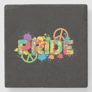 Porta-copo De Pedra LGBTQ - Orgulho - Placas de Tinta para Cores Arco-