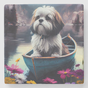 Porta-copo De Pedra Lhasa Apso em um Paddle: Uma Aventura Cênica