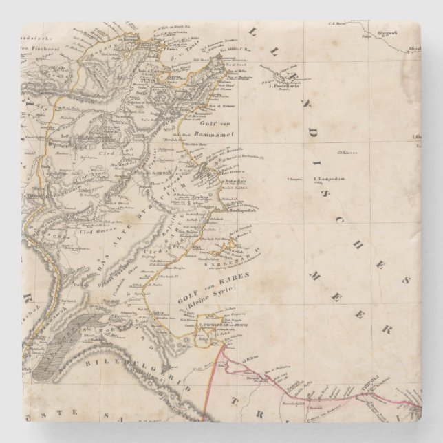 Porta-copo De Pedra Líbia (Frente)