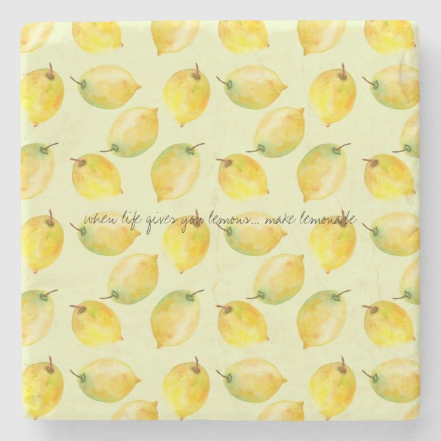 Porta-copo De Pedra Limões (Frente)