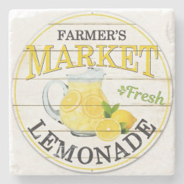 Porta-copo De Pedra Limonada Fresca do Mercado de Produtores