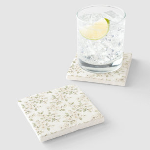 Porta-copo De Pedra Linda Árvore Florindo em Creme
