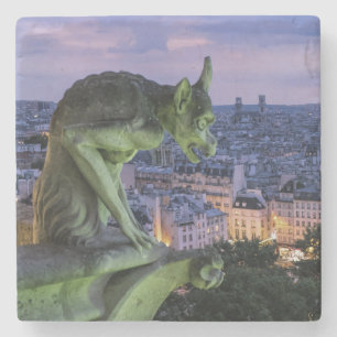 Porta-copo De Pedra Linda Gargoyle Sobrando Paris França