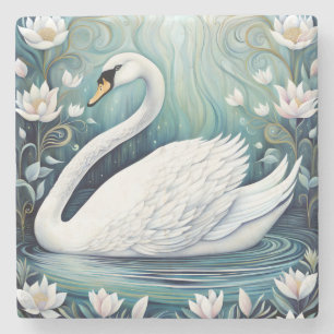 Porta-copo De Pedra Linda Swan