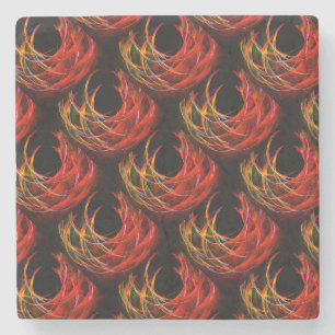 Porta-copo De Pedra Lindo Padrão de Arte Abstrata Boho Moderno Elegant
