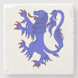 Porta-copo De Pedra Lion Rampant Azure