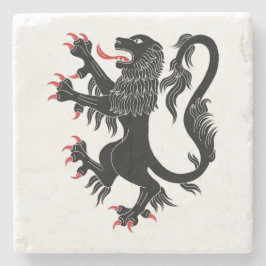 Porta-copo De Pedra Lion Rampant Sable