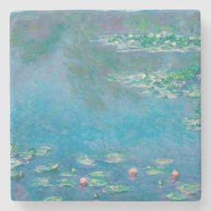 Porta-copo De Pedra Lírios por Claude Monet Fine Art Painting