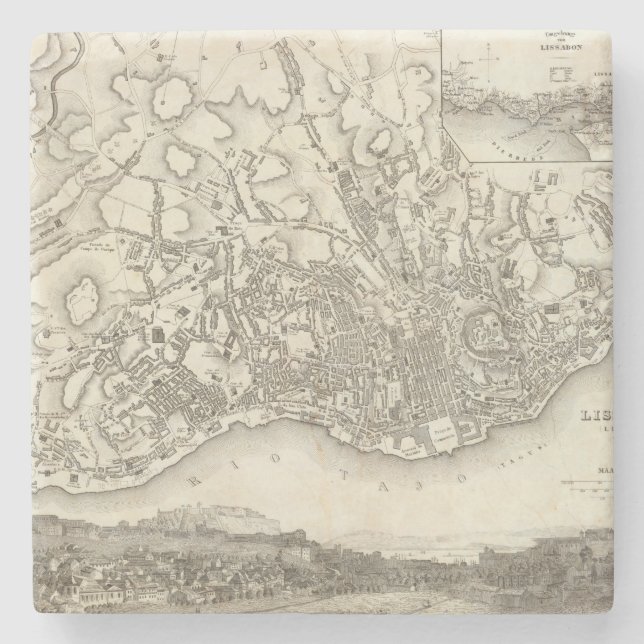 Porta-copo De Pedra Lisboa, Portugal (Frente)