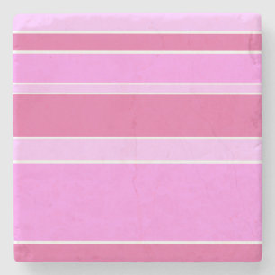 Porta-copo De Pedra Listras cor-de-rosa