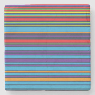 Porta-copo De Pedra Listras de violeta azul-brancas