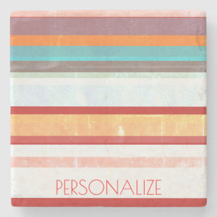Porta-copo De Pedra Listras Personalizadas