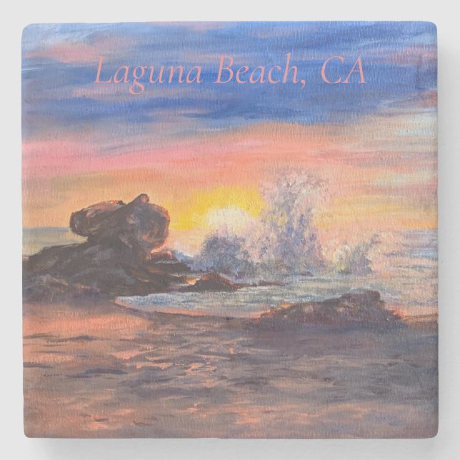 Porta-copo De Pedra Litoral de pedra (Frente)