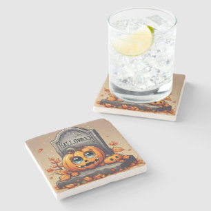 Porta-copo De Pedra Little Halloween Gravestone