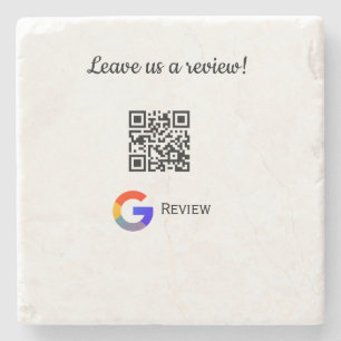 Porta-copo De Pedra logotipo de avaliação de negócios do Google Scan Q