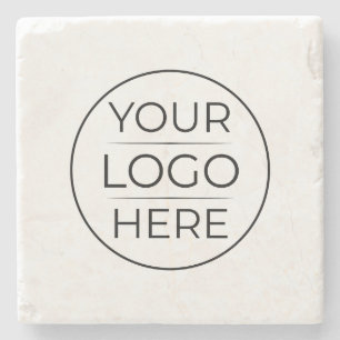 Porta-copo De Pedra Logotipo Moderno de Marcas Empresariais