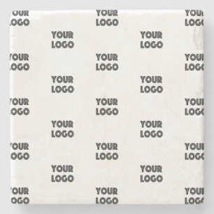 Porta-copo De Pedra Logotipo simples de repetição