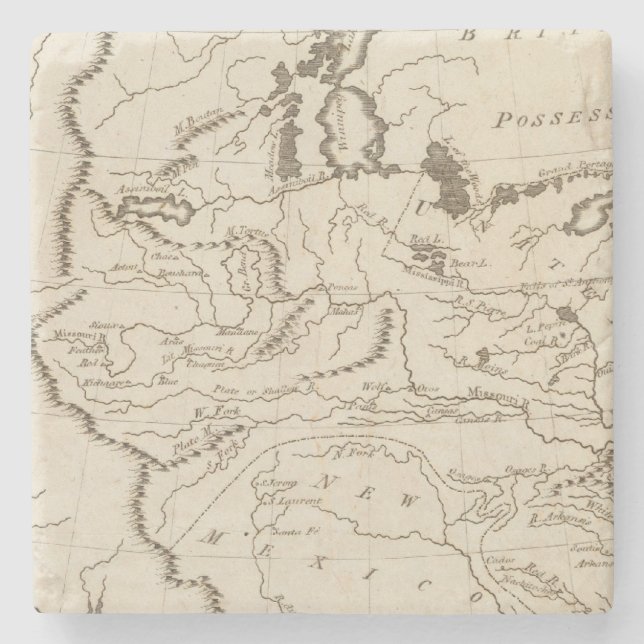 Porta-copo De Pedra Louisiana 4 (Frente)