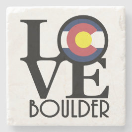 Porta-copo De Pedra LOVE Boulder