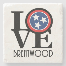 Porta-copo De Pedra LOVE Brentwood Tennessee