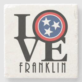Porta-copo De Pedra LOVE Franklin Tennessee