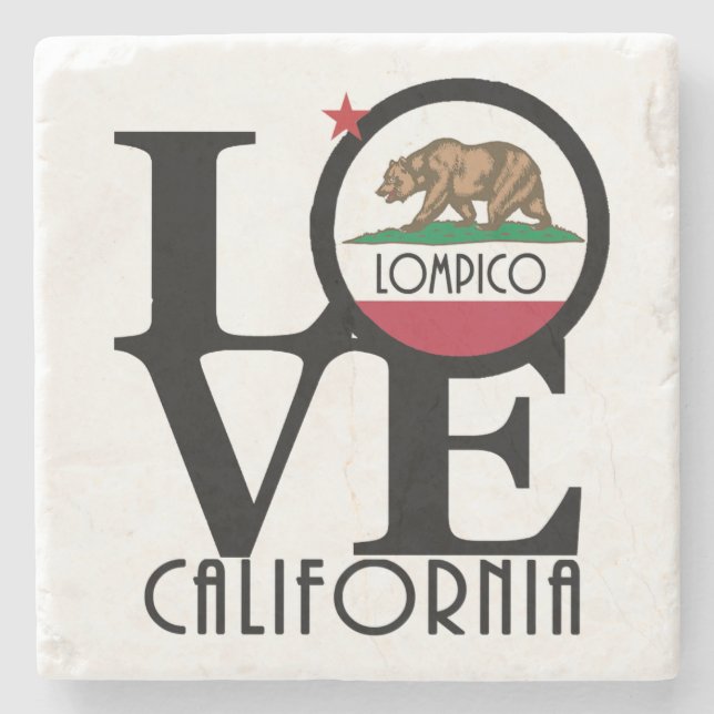 Porta-copo De Pedra LOVE Lompico California (Frente)