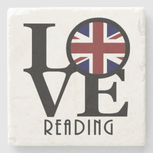 Porta-copo De Pedra LOVE Reading Inglaterra