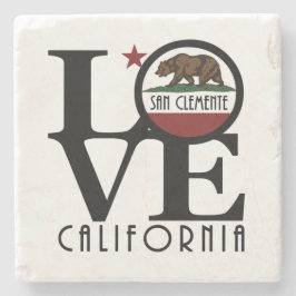Porta-copo De Pedra LOVE San Clemente California