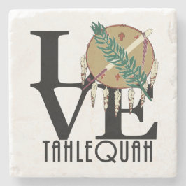 Porta-copo De Pedra LOVE Tahlequah Oklahoma