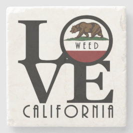 Porta-copo De Pedra LOVE Weed California