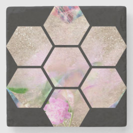 Porta-copo De Pedra Lovely Lotus Flower