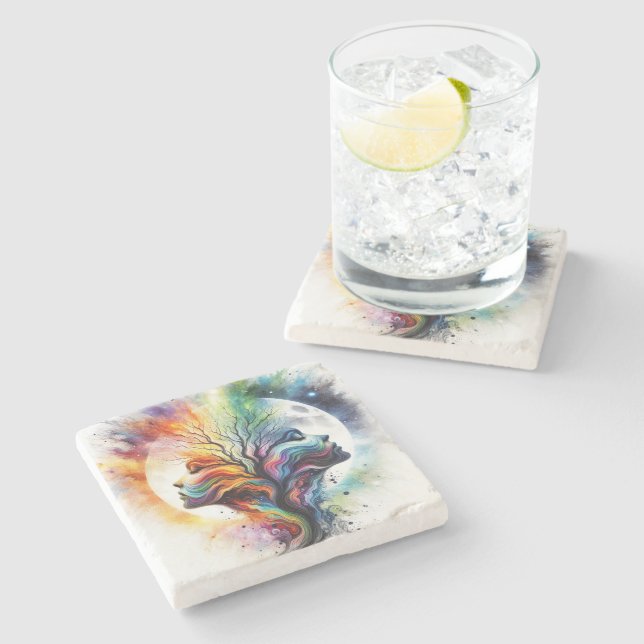 Porta-copo De Pedra Luas Da Lua (Lateral)